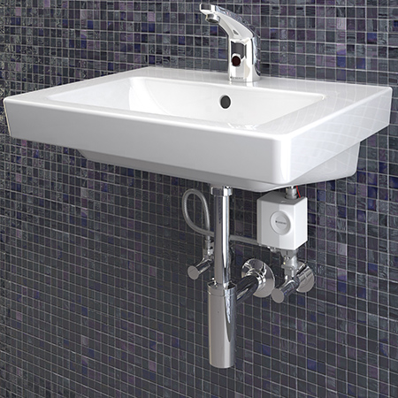 Geberit type 185 deck-mounted washbasin infra-red tap system